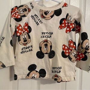 ZARA Minnie/Mickey Mouse Shirt